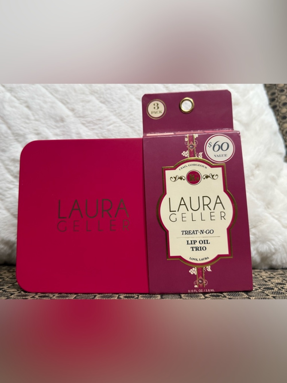 Laura Geller Lip Oil Trio in Pink Tin - Picture 4 of 4